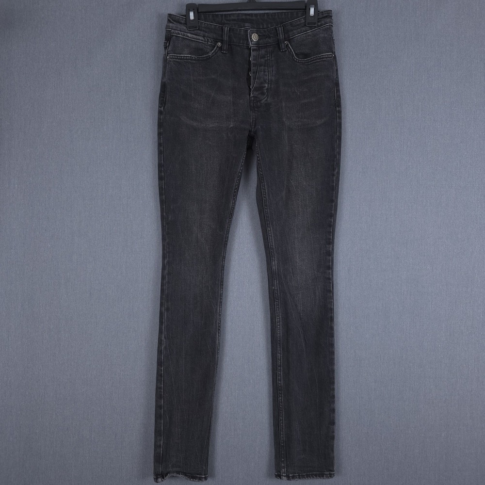 Ksubi Van Winkle Smoke Bomb Jeans Mens 30 (Fit 28x32) Black Skinny Button‎ Fly